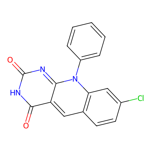 8-Chloro-10-phenylpyrimido[4,5-b]quinoline-2,4-dione structure