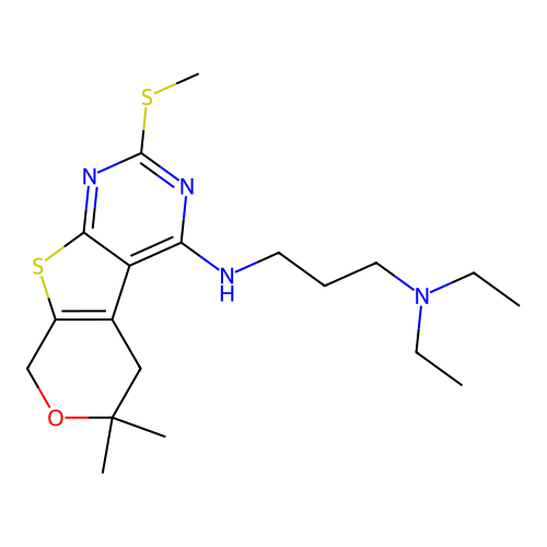 C19H30N4OS2 structure