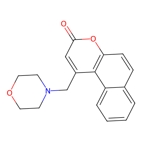 1-(Morpholin-4-ylmethyl)benzo[f]chromen-3-one structure