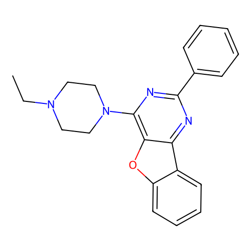 4-(4-Ethylpiperazin-1-yl)-2-phenyl[1]benzofuro[3,2-d]pyrimidine structure