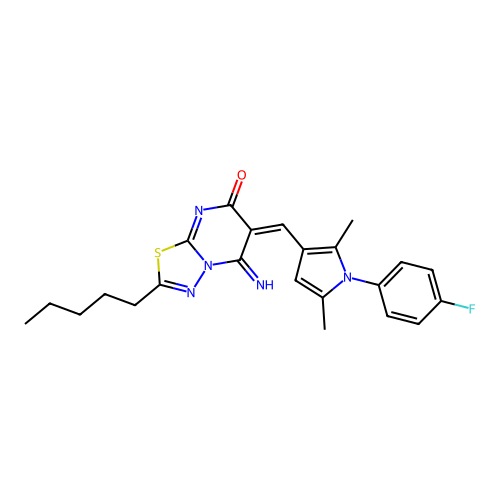 C23H24FN5OS structure