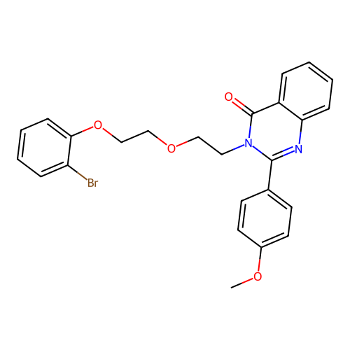 3-(2-(2-(2-bromophenoxy)ethoxy)ethyl)-2-(4-methoxyphenyl)quinazolin-4(3H)-one structure