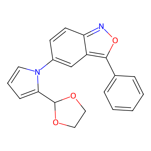5-[2-(1,3-dioxolan-2-yl)-1H-pyrrol-1-yl]-3-phenyl-2,1-benzoxazole structure