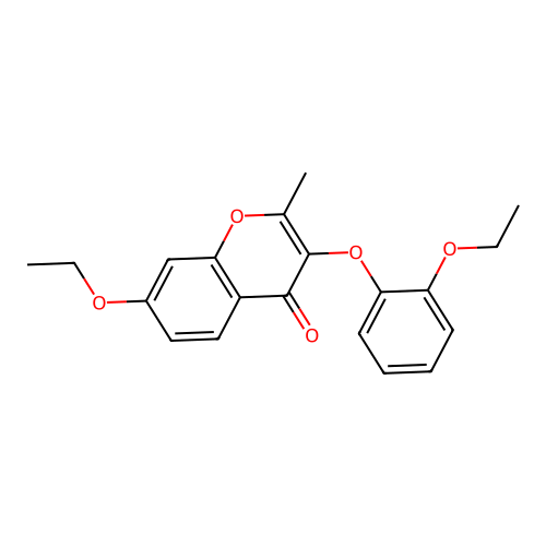 7-Ethoxy-3-(2-ethoxyphenoxy)-2-methylchromen-4-one structure