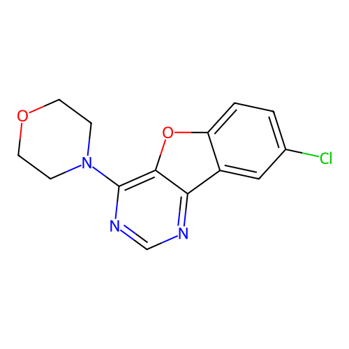 8-Chloro-4-(morpholin-4-yl)[1]benzofuro[3,2-d]pyrimidine structure
