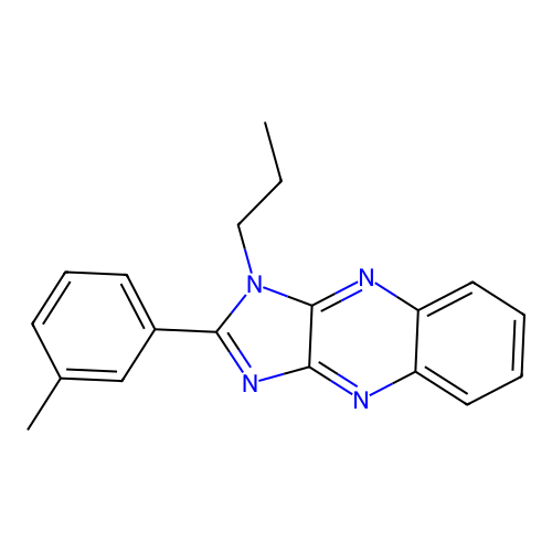 2-(3-methylphenyl)-1-propyl-1H-imidazo[4,5-b]quinoxaline structure