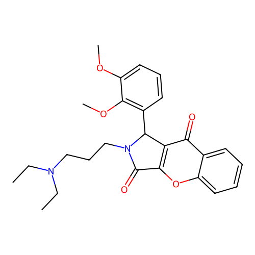 2-[3-(diethylamino)propyl]-1-(2,3-dimethoxyphenyl)-1H-chromeno[2,3-c]pyrrole-3,9-dione structure