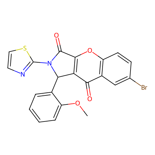 C21H13BrN2O4S structure