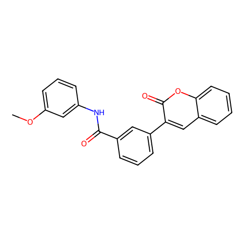 N-(3-methoxyphenyl)-3-(2-oxo-2H-chromen-3-yl)benzamide structure