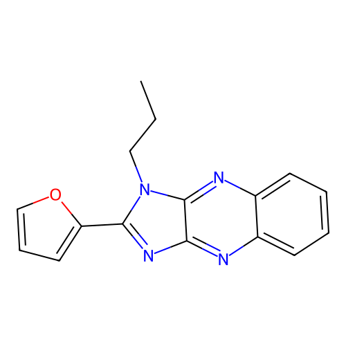 2-(furan-2-yl)-1-propyl-1H-imidazo[4,5-b]quinoxaline structure