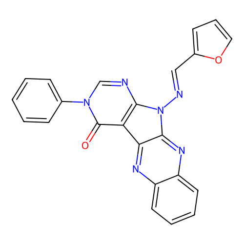 C23H14N6O2 structure