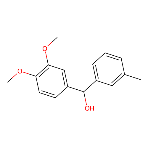3,4-Dimethoxy-3'-methylbenzhydrol structure