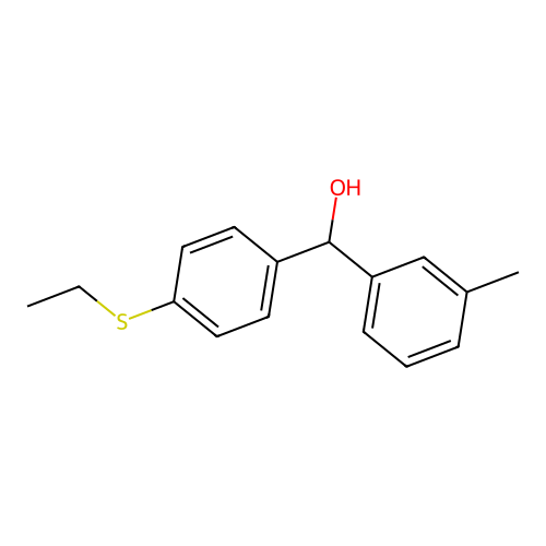 4-(Ethylthio)-3'-methylbenzhydrol structure