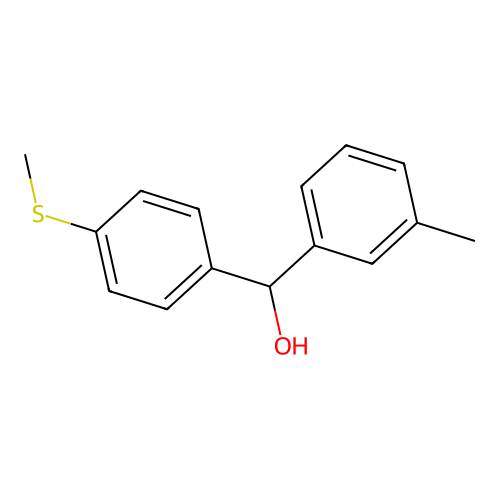 3-Methyl-4'-(methylthio)benzhydrol structure