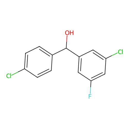 (3-Chloro-5-fluorophenyl)(4-chlorophenyl)methanol structure