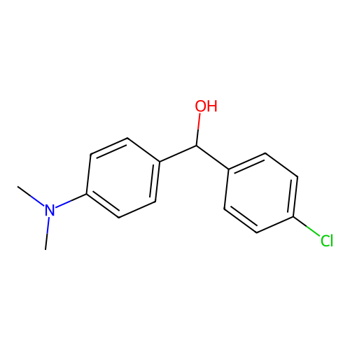 4-Chloro-alpha-(4-(dimethylamino)phenyl)benzenemethanol structure