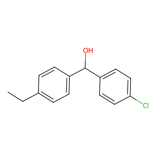 (4-Chlorophenyl)(4-ethylphenyl)methanol structure