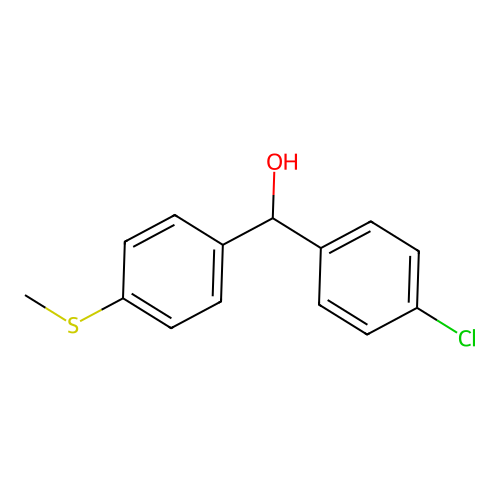 4-Chloro-4'-(methylthio)benzhydrol structure