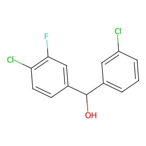 3,4'-Dichloro-3'-fluorobenzhydrol structure