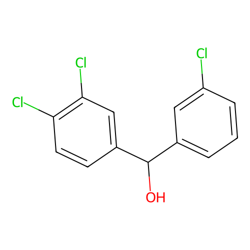 3,3',4-Trichlorobenzhydrol structure