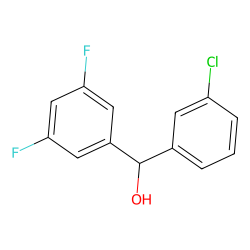 (3-Chlorophenyl)(3,5-difluorophenyl)methanol structure