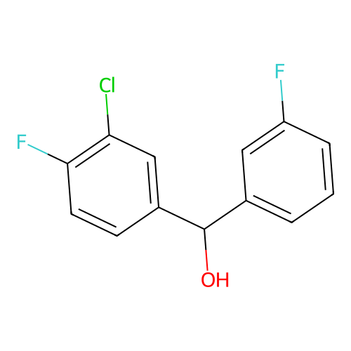 (3-Chloro-4-fluorophenyl)(3-fluorophenyl)methanol structure