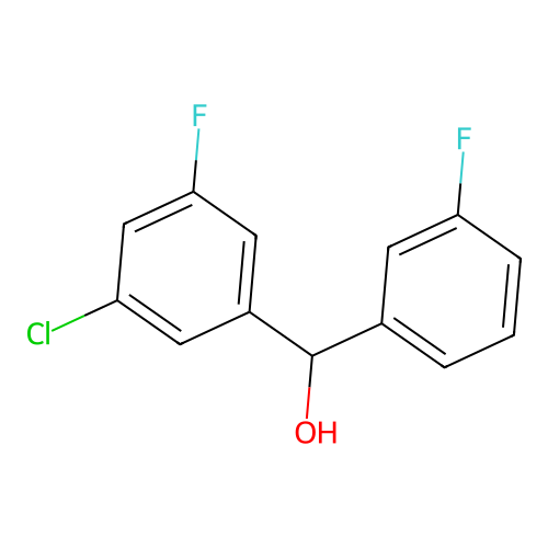 3-Chloro-3',5-difluorobenzhydrol structure