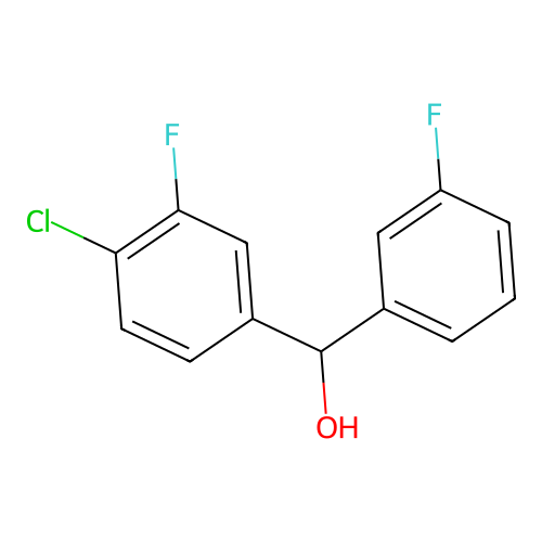 4-Chloro-3,3'-difluorobenzhydrol structure