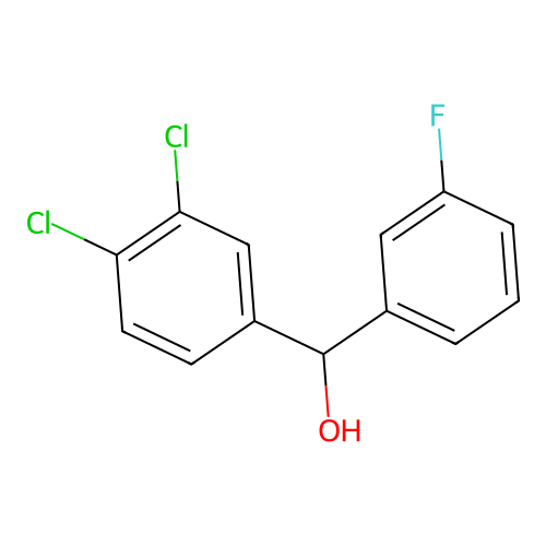 (3,4-Dichlorophenyl)(3-fluorophenyl)methanol structure