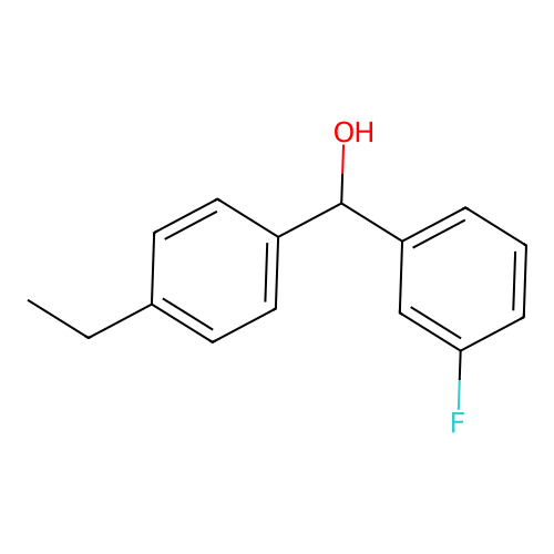 (4-Ethylphenyl)(3-fluorophenyl)methanol structure