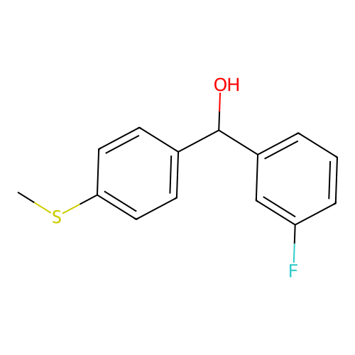 3-Fluoro-4'-(methylthio)benzhydrol structure