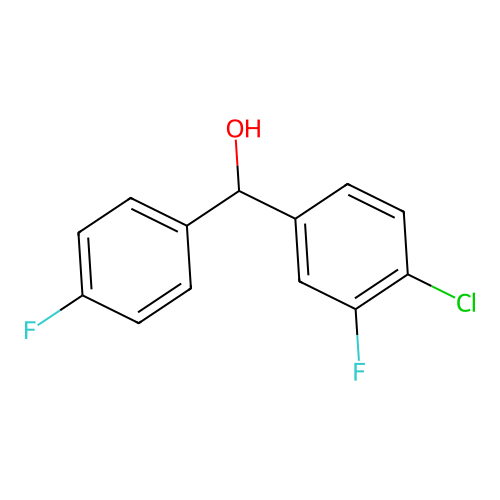 (4-Chloro-3-fluorophenyl)(4-fluorophenyl)methanol structure