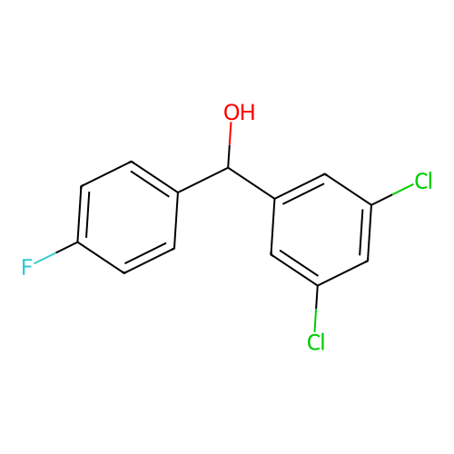 3,5-Dichloro-4'-fluorobenzhydrol structure