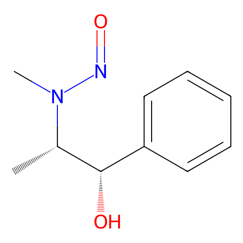 N-nitrosopseudoephedrine structure