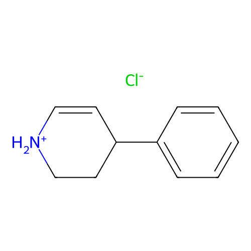 1,2,3,4-Tetrahydro-4-phenylpyridinium chloride structure
