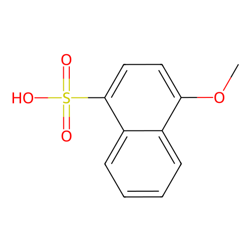 4-Methoxynaphthalene-1-sulfonic acid structure