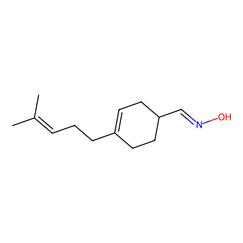 4-(4-Methyl-3-penten-1-yl)-3-cyclohexene-1-carboxaldehyde oxime structure