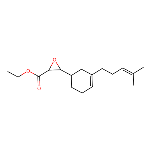 Ethyl 3-(3-(4-methylpent-3-enyl)cyclohex-3-en-1-yl)oxirane-2-carboxylate structure