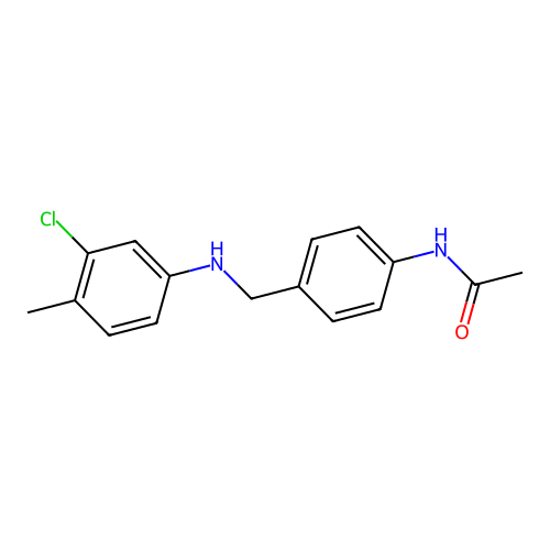 Alpha-(3-chloro-para-toluidino)-para-acetotoluidide structure