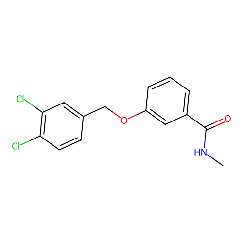 3-[(3,4-dichlorophenyl)methoxy]-N-methylbenzamide structure