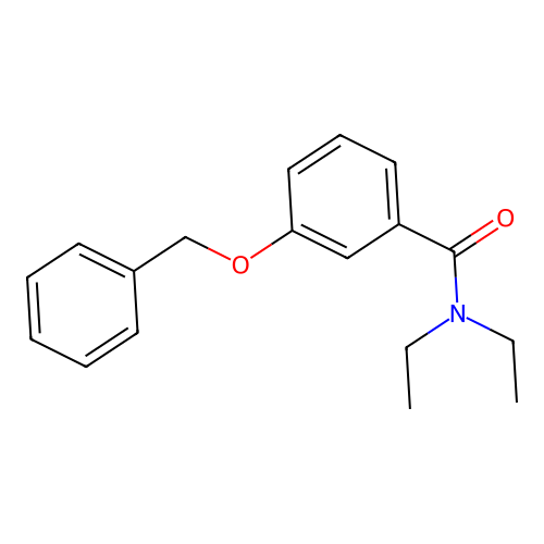3-(benzyloxy)-N,N-diethylbenzamide structure