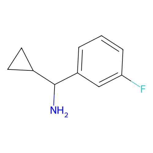 Cyclopropyl-(3-fluorophenyl)methanamine structure