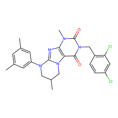 C25H25Cl2N5O2 structure