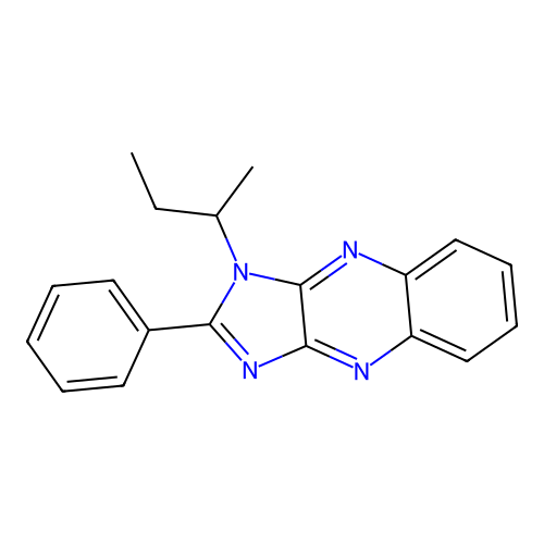 1-(butan-2-yl)-2-phenyl-1H-imidazo[4,5-b]quinoxaline structure
