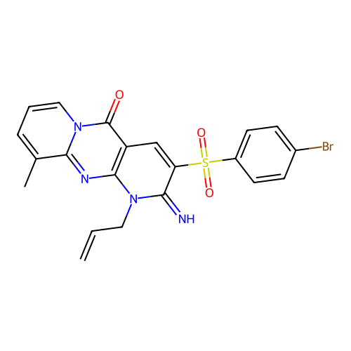 C21H17BrN4O3S structure