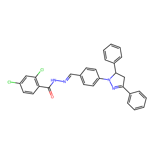 C29H22Cl2N4O structure