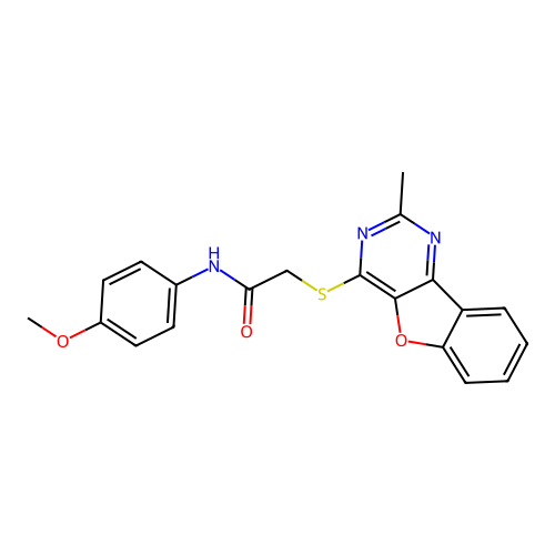 N-(4-methoxyphenyl)-2-((2-methylbenzofuro[3,2-d]pyrimidin-4-yl)thio)acetamide structure