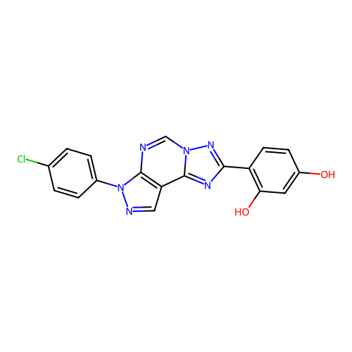 C18H11ClN6O2 structure