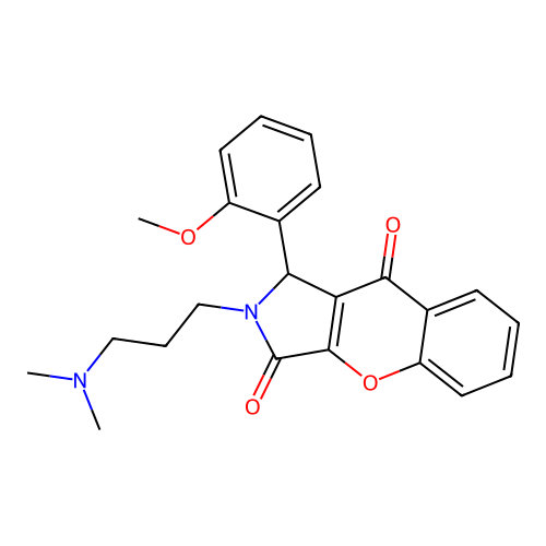 2-[3-(dimethylamino)propyl]-1-(2-methoxyphenyl)-1H-chromeno[2,3-c]pyrrole-3,9-dione structure