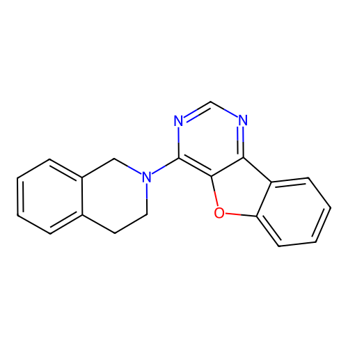 4-(3,4-Dihydro-2(1H)-isoquinolinyl)benzofuro[3,2-d]pyrimidine structure